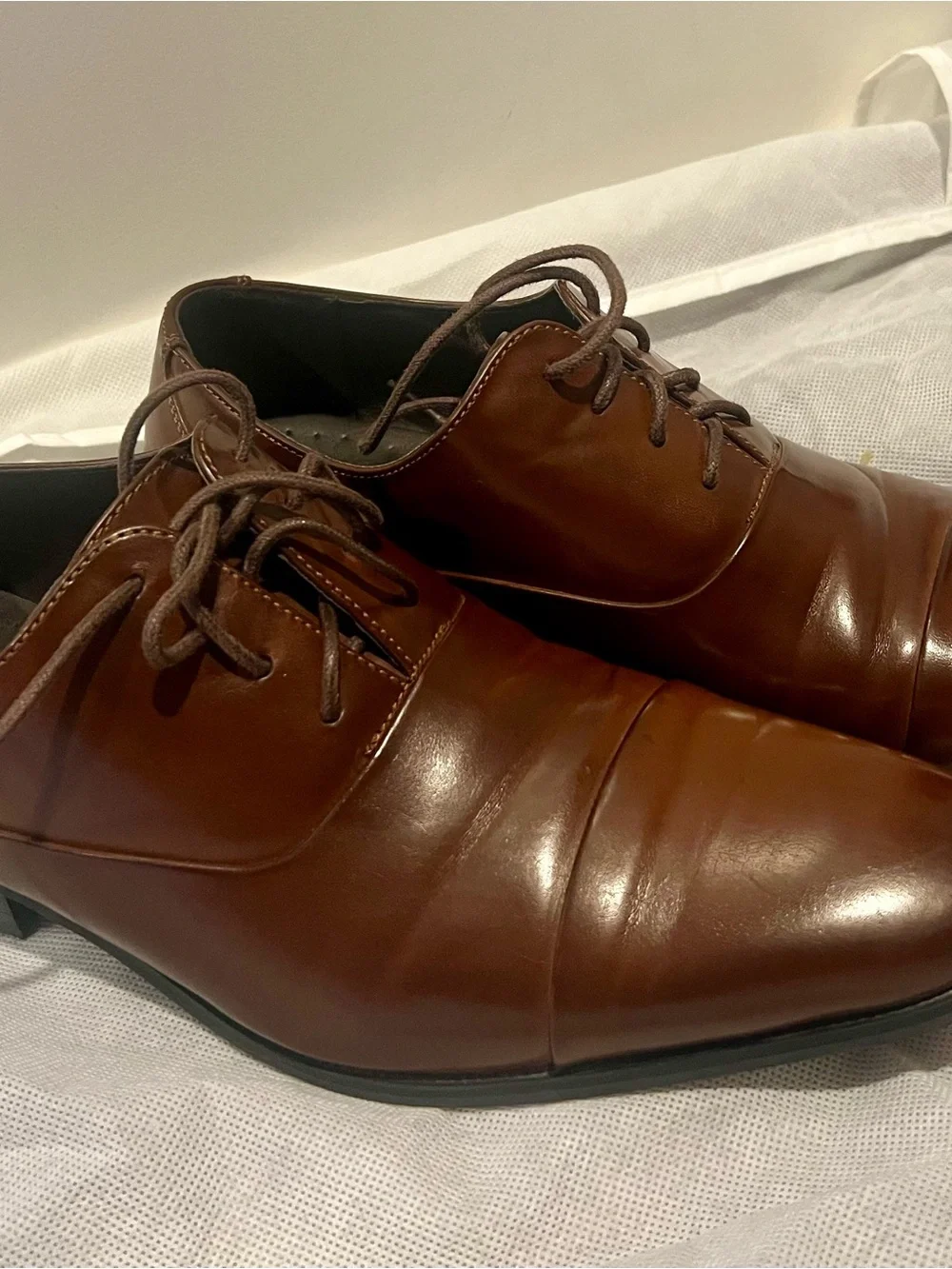 Unlisted Brown Leather Men's Oxford Dress Shoes